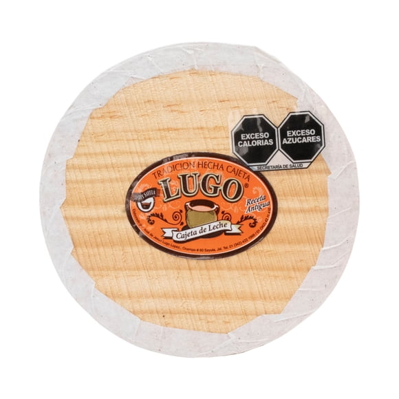 Cajeta Artesanal Lugo Redonda de Madera Grande 280 g 100% Leche de Vaca LUGO Cajeta 280 g