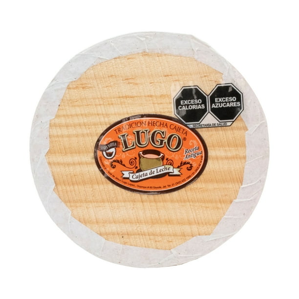 Cajeta Artesanal Lugo Redonda de Madera Grande 280 g 100% Leche de Vaca LUGO Cajeta 280 g