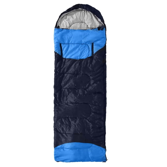 YAHHU Adult Winter Sleeping Bag with Arm Zipper Holes – Warm Cotton, Ventilated Foot, Compact Compression Bag