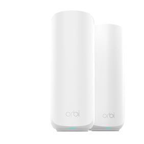 NETGEAR Orbi 260 Series Dual-band WiFi 7 Mesh Network System for Home (RBE262) &ndash; Wireless Router   1 Extender, Security Features, 3.6 Gbps, Covers 3,500 sq. ft., 70 Devices, 2.5GB Internet Port