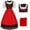 Red, variant on NMMUED Dirndl Dresses Women Oktoberfest Outfits Women October Festival Costume for Women Traditional Oktoberfest Costume Vintage Dress for Women, Red L