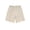 Beige, variant on Jalioing Womens Cotton Shorts Casual Solid Color Elastic Waist Drawstring Shorts Loose Basic Summer Lounge Shorts