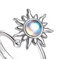 thumbnail image 3 of Anillos Antiestrés Apertura Ajustable Giratoria Sun Flower Blanco Bsvklp, 3 of 7
