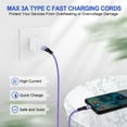 thumbnail image 6 of USB C to USB C Cable 6ft,HAOANO Charging Cable 6ft USBC Type C Fast Charging Cord Charger Compatible with Android Samsung Charger Type C, 6 of 6