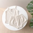 thumbnail image 2 of KyCheLot Baby Girl's Summer Clothes Breathable Sleeveless Cami Shirt and Shorts Casual Outfits for 6 Months-3 Years, 2 of 5