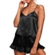 thumbnail image 3 of Txlixc Camisón de verano femenino de 2 piezas, chaleco de cuello V sin mangas + pijama corto Txlixc moda, 3 of 6
