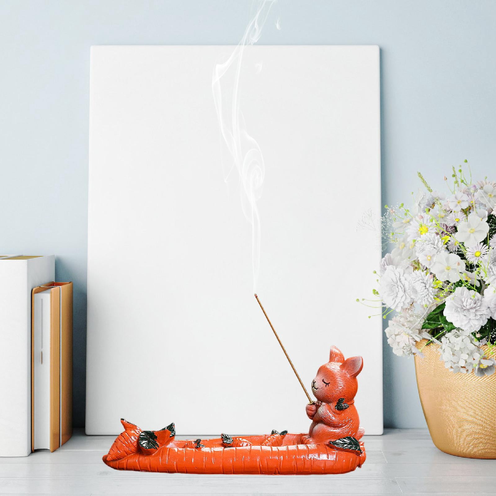 Incense Burner Incense Stick Holder Waterfall Stand Resin Material for Home Meditation Yoga Room