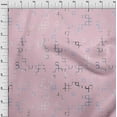 thumbnail image 4 of oneOone Cotton Poplin Light Pink Fabric Geometric Craft Projects Decor Fabric Printed By The Yard 56 Inch Wide, 4 of 6