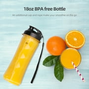 La Reveuse Smoothies Blender 300 Watt with 18 oz BPA Free Portable Travel Sports Bottle(Silver)