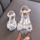 thumbnail image 1 of Puntoco Sandalias De Verano Para Bebés,Sandalias Para Niñas Encaje Lentejuelas Arco Danza Suela Suave Zapatos De Princesa Zapatos De Bebé Plata 28, 1 of 9