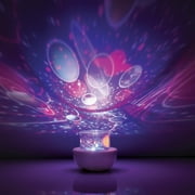 Merkury Innovations Multiglow Galaxy Night Light LED Lightshow Projector - 5.7 Height, 5.23 Width