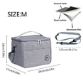 thumbnail image 3 of Picnic Insulated Lunch Box Portable Refrigerated Bag Large Capacity Waterproof Lunch Bag Picnic Bag, 3 of 3