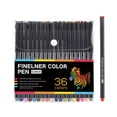 thumbnail image 2 of 36 Count Assorted Color Fineliner Drawing Pens, Fine Point Marker Set for Office Drafting, Adult DIY Crafts & Journaling, 2 of 9