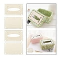 thumbnail image 3 of Abbracc 4Pcs Basket Bottom Knitting Bag Bottom Hand-Woven Wooden for Home Decoration Set Set B, 3 of 9