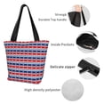 thumbnail image 3 of Kdxio Fourth Of July Women Reusable Grocery Bags Foldable Ripstop,Reusable Shopping Bags for Shopping,Gym,Gift, 3 of 5