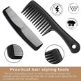 thumbnail image 4 of 3 Pieces Wide-Tooth Comb Detangling Shower Comb Set, Wide-Tooth Comb, Pick Comb, All Purpose Comb, Anti-Static Comb Afro Hair Carbon Fiber Pick B, 4 of 5