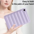 thumbnail image 2 of Allytechgroup Protective Case for Samsung Galaxy Tab A7 10.4" 2020/2022 T505 T500 T509, Shockproof Puffy Bumper Cover with Soft Flexible Back, Lightweight Stand Case for Women & Kids, Lightpurple, 2 of 7
