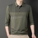 thumbnail image 5 of Blusa y camisa de manga larga con cuello vuelto para hombre, pijama deportivo para el hogar, camiseta de color liso, blusa deportiva de poliéster para hombre, 5 of 6