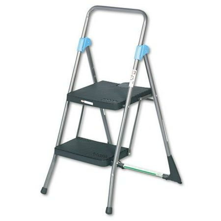 UPC 044681011252 product image for Cosco 11829GGB Commercial Steel Folding Step Stool, 2-Step, Gray | upcitemdb.com