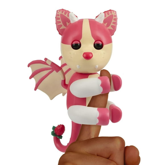 Adopt Me! x Fingerlings, Adopt Me!: Strawberry Shortcake Bat Dragon, Legendary Interactive Pet with 40+ Sounds & Reactions (Ages 5+), Bring Adopt Me to life!