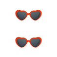 thumbnail image 2 of Guardoinrt Lunettes de Soleil en Forme de Cœur avec Effet Illuminant la Nuit Rouge 14x6x13cm 2Set, 2 of 6