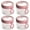 Pink, variant on 4 Pack Overnight Oats Containers with Lids Folding Spoons 20oz Large Capacity Airtight PC Portable Oats Jars for Milk Cereal Fruit Pink
