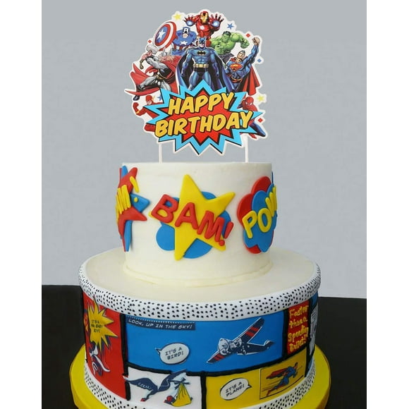 Decoration De La Maison Hilloly 26pcs Gateau Decorations Pour Superhero Avengers Happy Birthday Cake Decoration Mini Figurine Gateau Pour Les Fetes A Theme Danniversaire Denfants Mini Figurines Cuisine Et Maison Stargas Ie