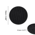 thumbnail image 2 of Unique Bargains 1 Set Water-repellent Stripes Drink Coaster Black Silicone, 2 of 5