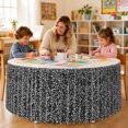 thumbnail image 4 of Hidden Elastic Easy Care Table Skirt 180x75cm, Seasonal Decor Cover For Indoor Holiday Party Event Use, 4 of 4