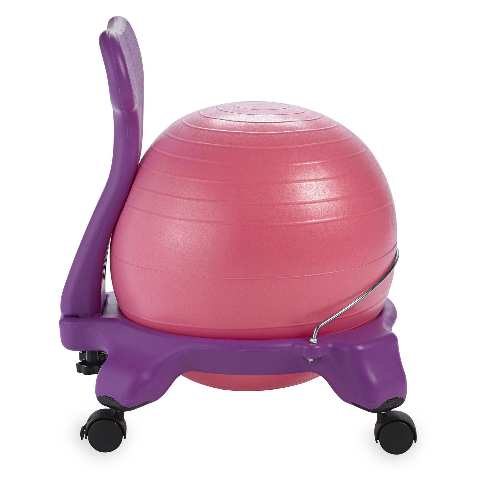 Gaiam Kids Balance Ball Chair, Purple/Pink