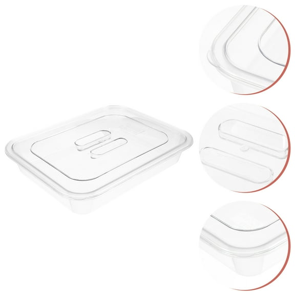 WHAMVOX Transparent Plastic Food Storage Box with Airtight Seal for Kitchen Use Large Capacity MultipurposeReusable 1.5Gal
