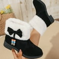 thumbnail image 5 of Winter Snow Boots for Women Suede Plush Fuzzy Warm Ankle Boots Casual Pull on Short Booties, 5 of 6