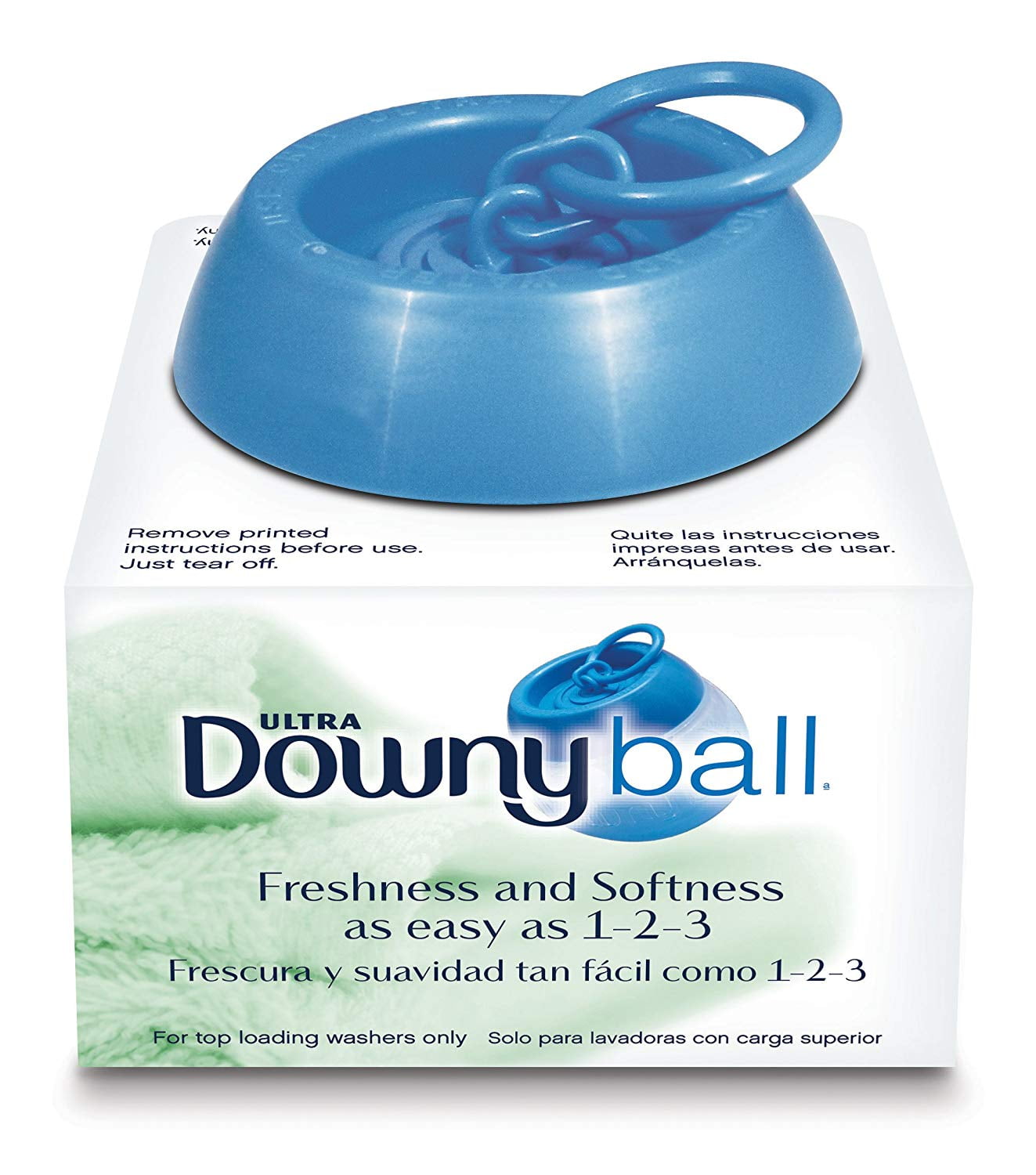 Downy Laundry Fabric Softner Automatic Dispenser Container Blue Ball New 