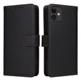 thumbnail image 2 of Dteck Detachable 2 in 1 Wallet Case for iPhone 11,Magnetic Leather Card Slots Case Shockproof Rubber Mag-Safe Cover with Wrist Strap,Black, 2 of 12