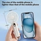 thumbnail image 5 of Rechargeable Handheld Fan 5 Speeds USB Portable Mini Quiet Cooling Fan with Digital Display - White, 5 of 5