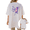 1-White, variant on COZYMY Women's Sweet And Dark Graphic Short Sleeve Shirt Soft Cotton Black Crewneck Summer Tee