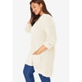 thumbnail image 3 of Woman Within Plus Size Shaker Button-Front Cardigan Sweater, 3 of 6