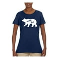 thumbnail image 2 of Wild Bobby, Mama Bear, Mother's Day, Women Graphic Tee, Navy, X-Large, 2 of 4