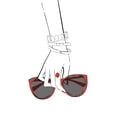 thumbnail image 2 of Aesthete 17x24 White Modern Wood Framed Museum Art Print Titled - Holding Sunglasses, 2 of 4