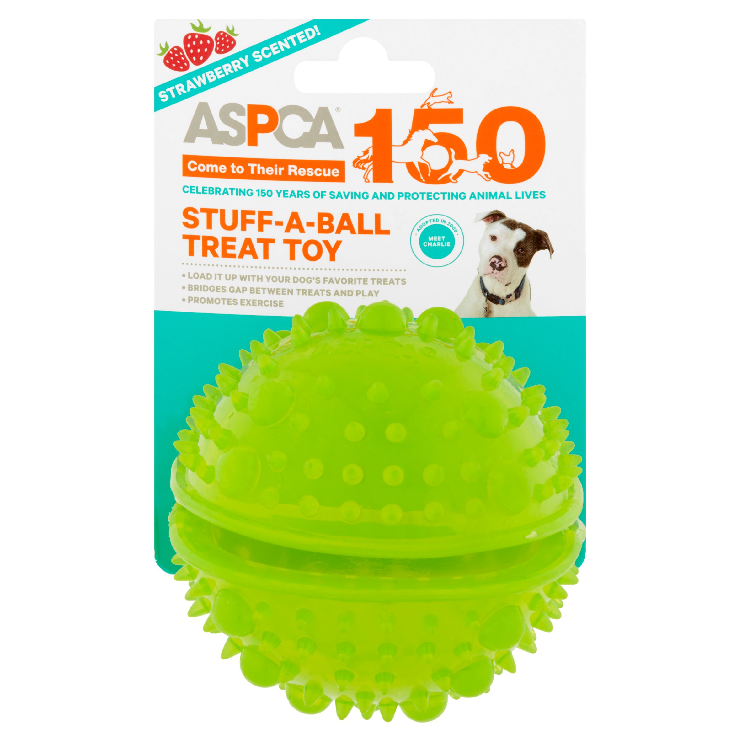 Aspca Strawberry Scented Treat Ball 3 Green Walmart Com Walmart Com