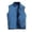 Blue, variant on Vests for Men Men's Casual Solid Vest Coat Stand Collar Lined Sleeveless Outerwear with Zipper Fly and Pockets Size:L