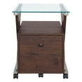 thumbnail image 6 of Zenos Mobile File Cabinet with Casters in Traditional Cherry Red Engineered Wood, 6 of 11