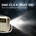 thumbnail image 6 of Hand Crank Solar Emergency Radio, Portable AM FM SW Radio With LED Flashlight, USB Rechargeable MP3 Player Built-in Speaker, Outdoor Survival Weather Radio With Built-in Battery,1pcs Golden, 6 of 11