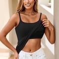 thumbnail image 6 of Women's Tank Tops Solid Sleeveless Turtleneck Slim Fit Basic Casual Tank Blouse Top, 6 of 6