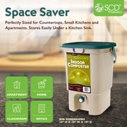 All Seasons Indoor Composter, Countertop Kitchen Compost Container - Tan