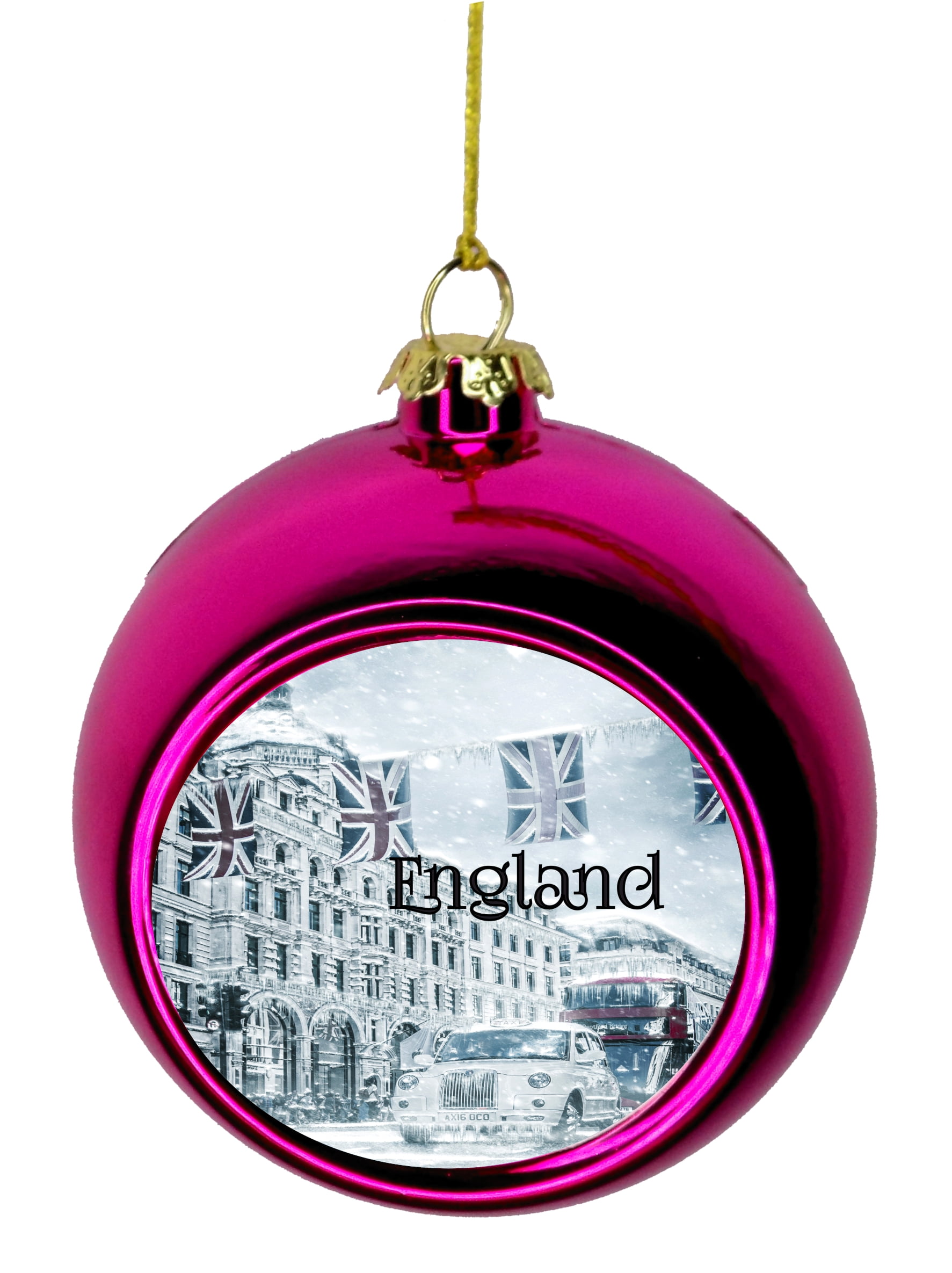 London Holiday Ornament London Christmas Ornament England Street Art ...