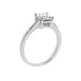 thumbnail image 3 of Precious Stars 14K White Gold 1ct TGW Princess-cut Cubic Zirconia Solitaire Engagement Ring, 3 of 5