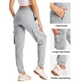 thumbnail image 5 of SPECIAL MAGIC Women's Cargo Sweatpants with 4 Pockets Cotton Jogger Pants Elastic Waist Athletic Lounge Pants for Running Yoga Gym, 5 of 7
