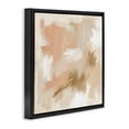 thumbnail image 3 of Stupell Industries Beige And Pink Strokes Black Framed Floater Canvas Wall Art, design by Creative Studio, 18 x 18, 3 of 9