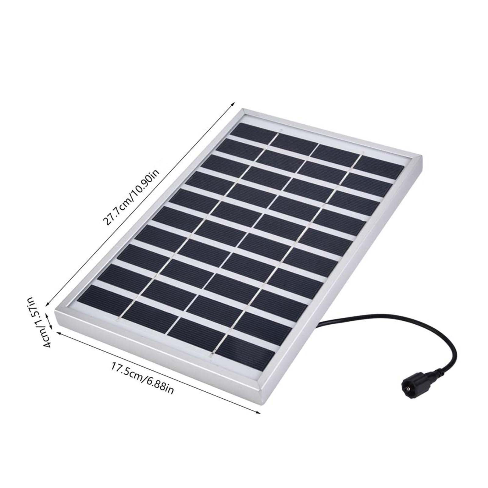 6 Nozzles Solar Powered Fountai Details about   3.5W Solar Fountain with 1500mAh Battery Backup 